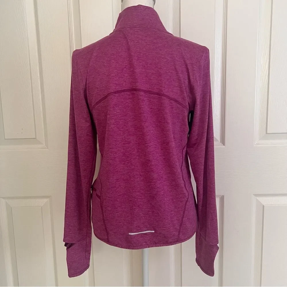Nike Half Zip Heathered Pink Running Long Sleeve Tee Small NEW MSRP $70